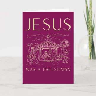 Jesus Was A Palestinian Christmas Card Christian Kaart