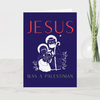 Jesus Was A Palestinian Christmas Card Christian Kaart