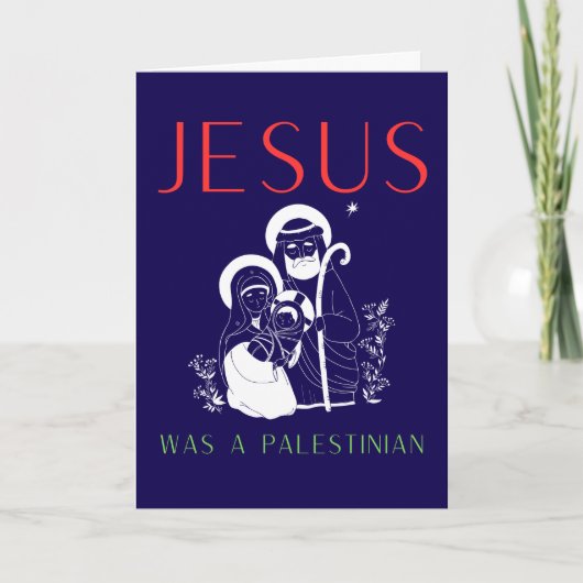 Jesus Was A Palestinian Christmas Card Christian Kaart (Voorkant)