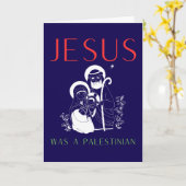 Jesus Was A Palestinian Christmas Card Christian Kaart (Gele Bloem)