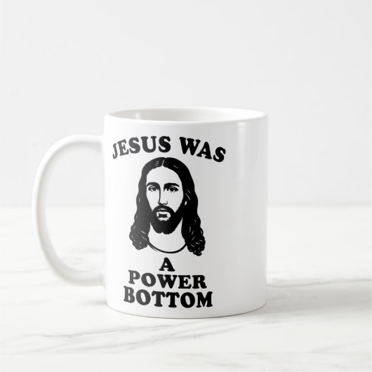 Jesus Was A Power Bottom Funny Pride Christmas Gag Koffiemok (Links)