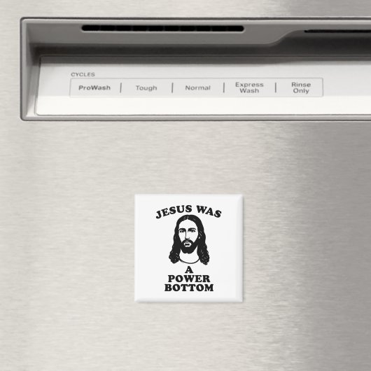 Jesus Was A Power Bottom Funny Pride Christmas Gag Magneet (Insitu (Vaatwasser))