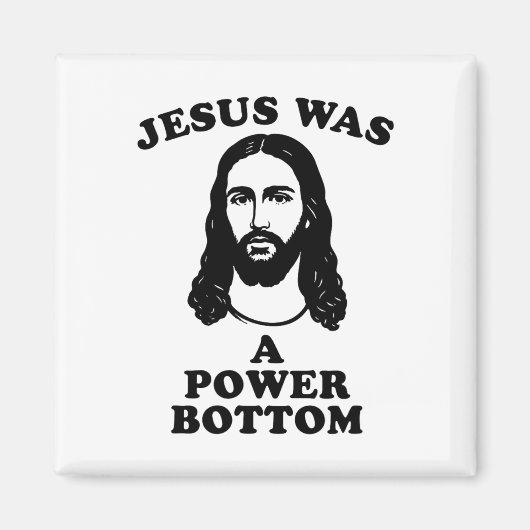 Jesus Was A Power Bottom Funny Pride Christmas Gag Magneet (Voorkant)