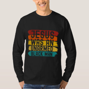 Jesus was een ongewapende zwarte man Retro Vintage T-shirt