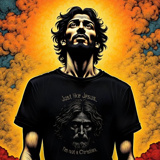 Jesus was niet Christelijk T-Shirt
