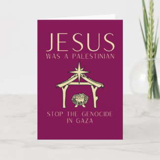Jesus Was Palestinian Christmas Gaza Human Rights Kaart