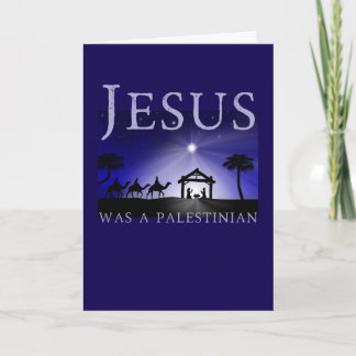 Jesus Was Palestinian Christmas Orthodox Catholic Kaart