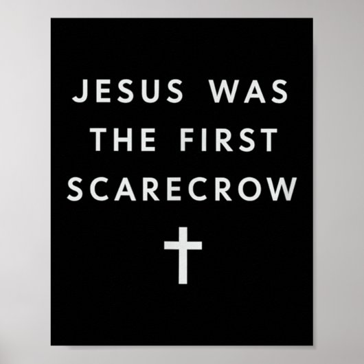 Jesus Was The First Ecrow – Minimalist Christian S Poster (Voorkant)