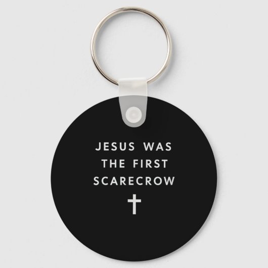Jesus Was The First Ecrow – Minimalist Christian S Sleutelhanger (Voorkant)