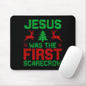 Jesus Was The First-ecrow Reindeer Ugly Sweater Xm Muismat (Met muis)