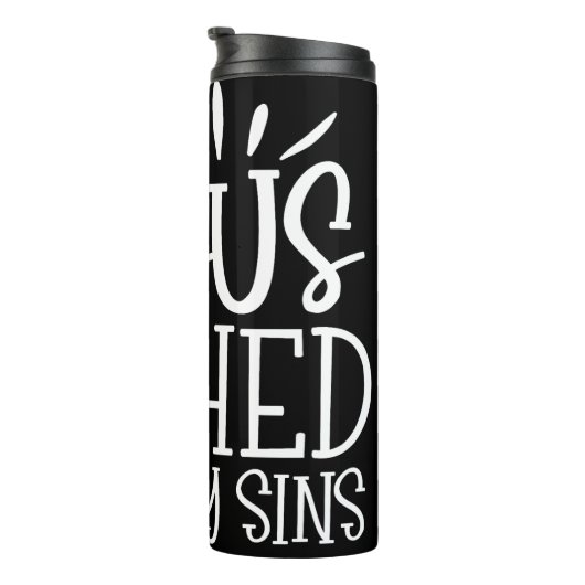 Jesus Washed Away My Sins Thermosbeker (Geroteerd rechts)