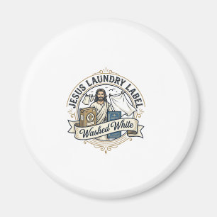 Jesus waslabel voor het wassen Witte Jesus Waslabe Magneet
