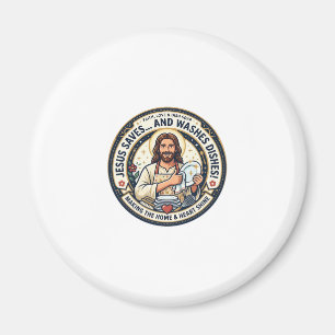 Jesus Wastaken Humor T-shirt Christelijk Grafisch Magneet