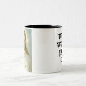 jesus, WAT ZOU JESUS DOEN? Tweekleurige Koffiemok (Center)