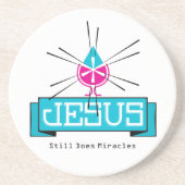 JESUS Water voor wijn Zandsteen Onderzetter (Voorkant)