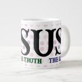 Jesus Way Truth Life Jumbo Mok (Voorkant rechts)