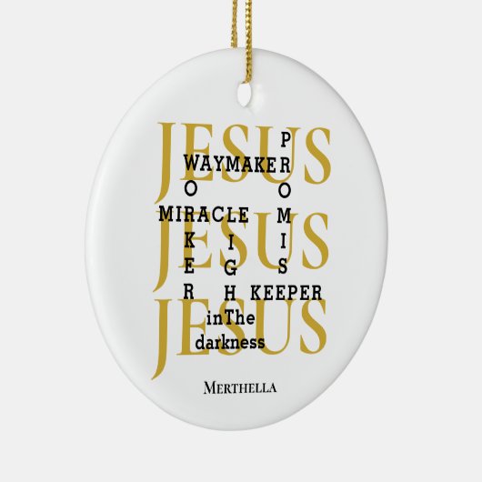 JESUS Waymaker Christelijk Keramisch Ornament (Rechts)