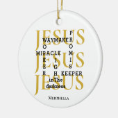 JESUS Waymaker Christelijk Keramisch Ornament (Links)
