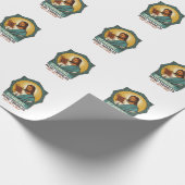 Jesus Wazige QR-code Scant Niet Menu Tech Humor_1 Cadeaupapier (Hoek)