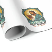 Jesus Wazige QR-code Scant Niet Menu Tech Humor_1 Cadeaupapier (Rol Hoek)