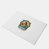 Jesus Wazige QR-code Scant Niet Menu Tech Humor_1 Deurmat (Schuin)