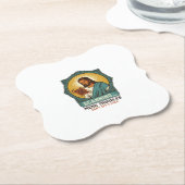 Jesus Wazige QR-code Scant Niet Menu Tech Humor_1 Kartonnen Onderzetters (Gekanteld)