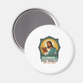 Jesus Wazige QR-code Scant Niet Menu Tech Humor_1 Magneet (Voorkant / Achterkant)