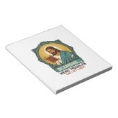 Jesus Wazige QR-code Scant Niet Menu Tech Humor_1 Notitieblok (Schuin)