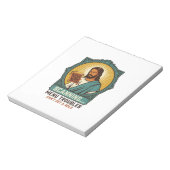 Jesus Wazige QR-code Scant Niet Menu Tech Humor_1 Notitieblok (Linkerzijde)