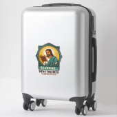 Jesus Wazige QR-code Scant Niet Menu Tech Humor_1 Sticker (Koffer)