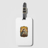Jesus Wazige Trap Captcha Test Tech Beveiliging Hu Bagagelabel (Voorkant (verticaal))