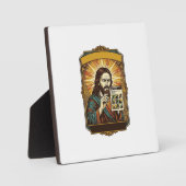 Jesus Wazige Trap Captcha Test Tech Beveiliging Hu Fotoplaat (Voorkant)