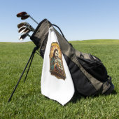 Jesus Wazige Trap Captcha Test Tech Beveiliging Hu Golfhanddoek (Groen)