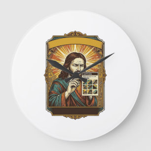 Jesus Wazige Trap Captcha Test Tech Beveiliging Hu Grote Klok
