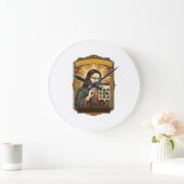 Jesus Wazige Trap Captcha Test Tech Beveiliging Hu Grote Klok (Huis)