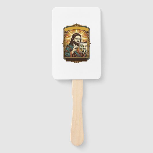 Jesus Wazige Trap Captcha Test Tech Beveiliging Hu Handwaaier (Voorkant)