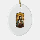 Jesus Wazige Trap Captcha Test Tech Beveiliging Hu Keramisch Ornament (Rechts)