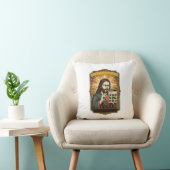 Jesus Wazige Trap Captcha Test Tech Beveiliging Hu Kussen (Stoel)