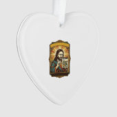 Jesus Wazige Trap Captcha Test Tech Beveiliging Hu Ornament (voorkant)