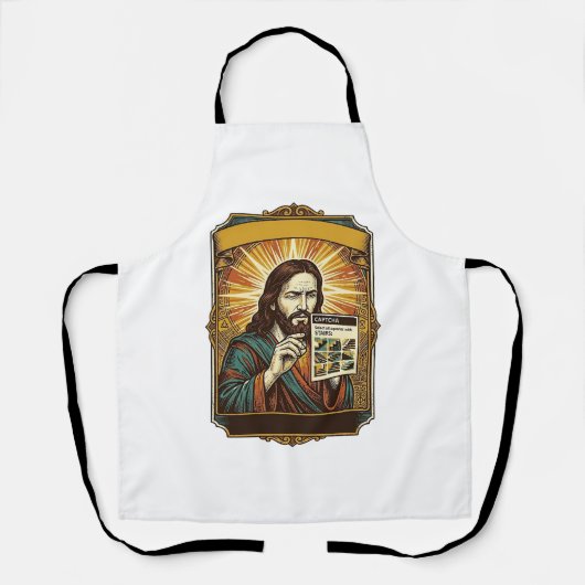 Jesus Wazige Trap Captcha Test Tech Beveiliging Hu Schort (Voorkant)