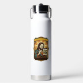 Jesus Wazige Trap Captcha Test Tech Beveiliging Hu Waterfles (Voorkant)