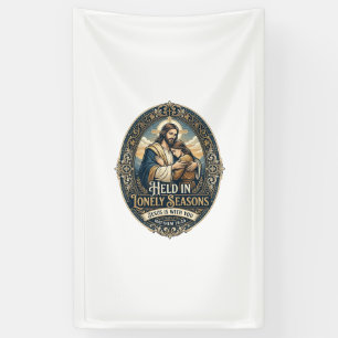 Jesus Weduwe Weduwnaar Aanmoediging Vintage T-shir Spandoek