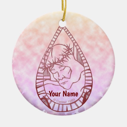 Jesus Weende  Keramisch Ornament (Voorkant)