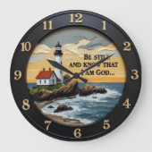 Jesus Wees Stil Kustcottage Grote Klok (Voorkant)
