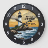 Jesus Wees Stil Kustvuurtoren Grote Klok (Voorkant)