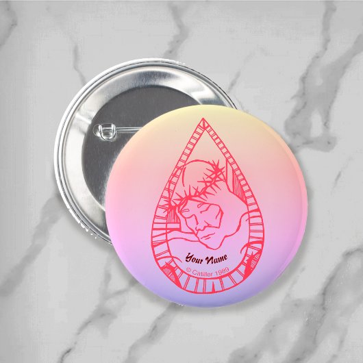 Jesus Wept Christelijk Ronde Button 5,7 Cm