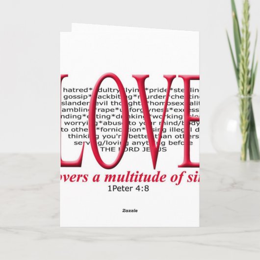 Jesus Wept Kaart (Achterkant)