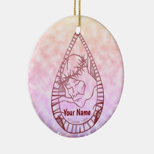 Jesus Wept  Keramisch Ornament (Rechts)