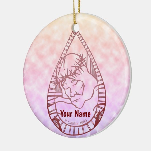 Jesus Wept  Keramisch Ornament (Links)