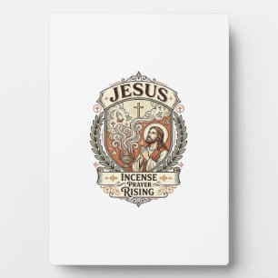 Jesus Wierook Gebed Opgestaan Jesus Wierook Gebed Fotoplaat